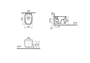 Унитаз Vitra PLURAL 7830B483-0075 купить в интернет-магазине Sanbest