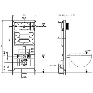 Инсталляция для унитаза Allen Brau Pneumatic Pro 9.11101.20 купить в интернет-магазине сантехники Sanbest