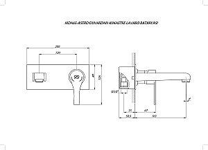 Смеситель для раковины GPD ATROS MDA65 купить в интернет-магазине сантехники Sanbest