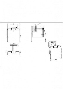 Держатель для туалетной бумаги CeramaLux Gamma 12307 хром купить в интернет-магазине сантехники Sanbest