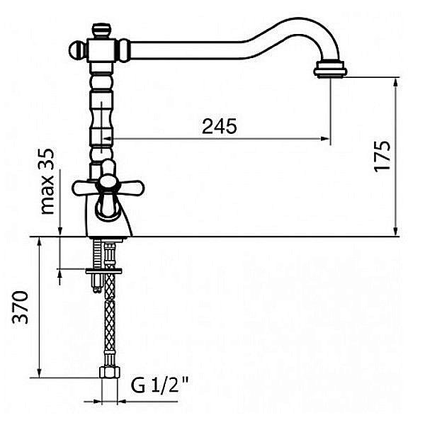 Смеситель для раковины Webert Armony AM700302010 купить в интернет-магазине сантехники Sanbest