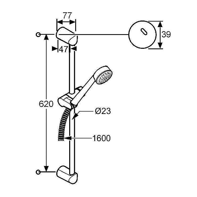Душевой гарнитур Kludi Zenta 606300500 купить в интернет-магазине сантехники Sanbest