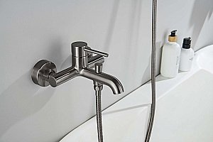 Смеситель для ванны Aquatek Европа AQ1340BGM оружейная сталь купить в интернет-магазине сантехники Sanbest