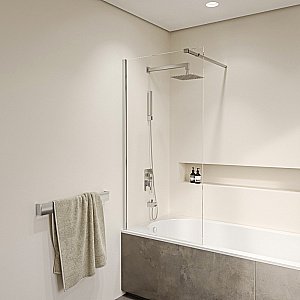 Шторка для ванны RGW Screens SC-052 35115209-11 90х150 стекло прозрачное/профиль хром купить в интернет-магазине Sanbest