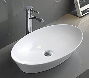 Раковина накладная Ceramalux N 60,5 9397 белая купить в интернет-магазине Sanbest