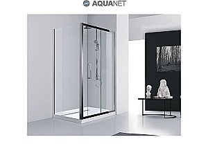 Душевой уголок Aquanet Delta NPE1131 140x80 стекло прозрачное/профиль хром купить в интернет-магазине Sanbest