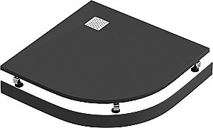 Душевой поддон Good Door Essentia R ЛП00316 80x80 черный купить в интернет-магазине Sanbest