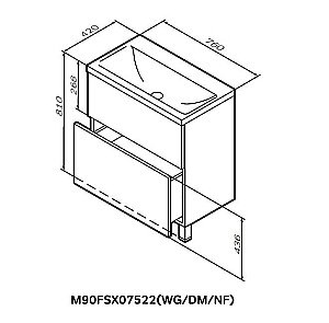 Тумба с раковиной напольная AM.PM Gem 75 белая глянцевая для ванной в интернет-магазине Sanbest