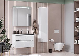 Зеркальный шкаф Roca Victoria Nord ZRU9000033 80 белый глянец купить в интернет-магазине сантехники Sanbest