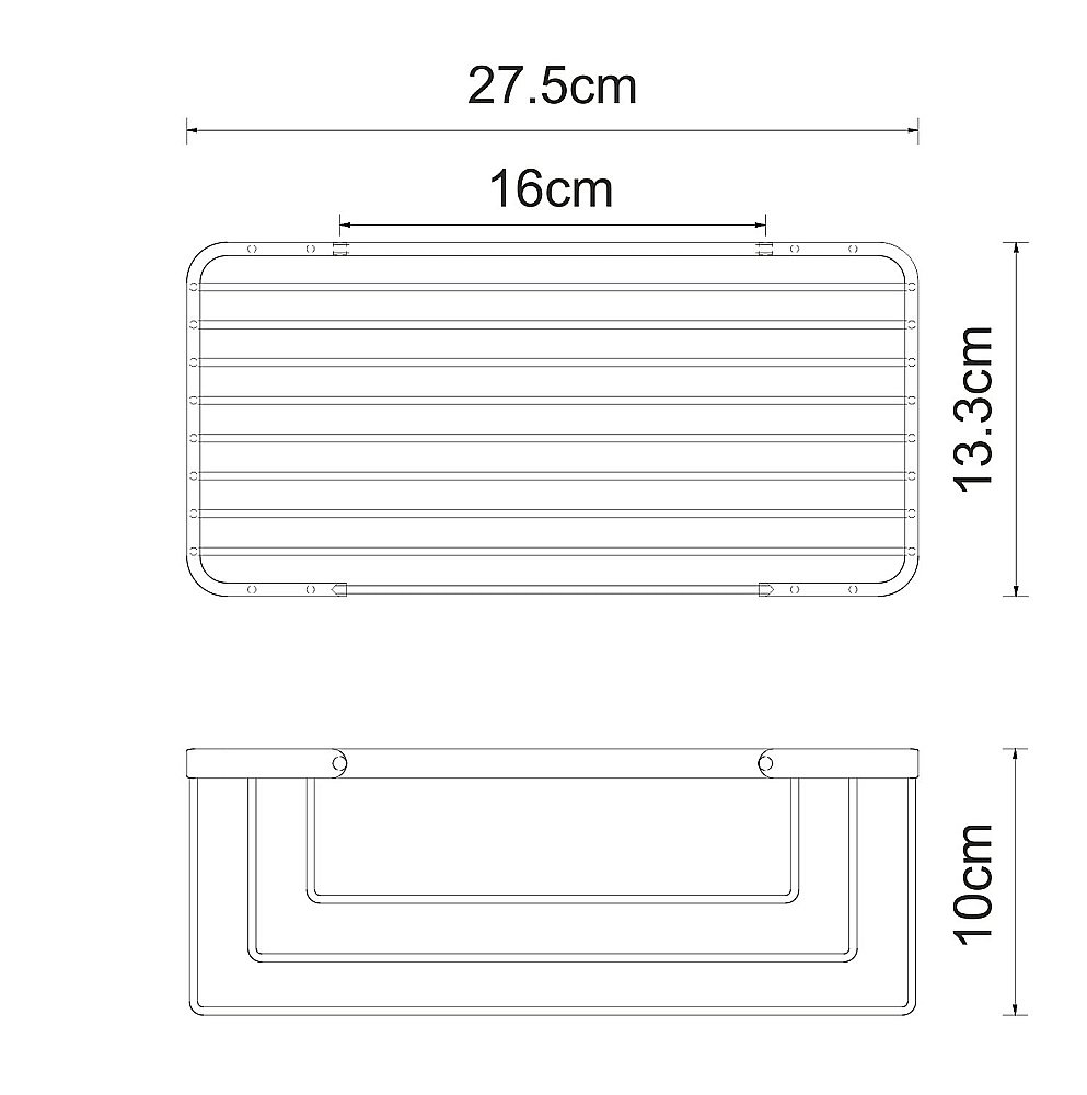 Полка WasserKRAFT Kammel К-711 хром купить в интернет-магазине сантехники Sanbest