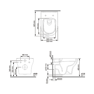 Унитаз подвесной WasserKRAFT Berkel 10TLT.010.ME.CH02.H001 безободковый, с инсталляцией Aller 10, с крышкой микролифт, белый/кнопка хром купить в интернет-магазине Sanbest
