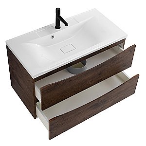 Тумба с раковиной Belbagno MARINO 80 2C-SO/BB800/450-LV-MR-PR Rovere Moro для ванной в интернет-магазине Sanbest