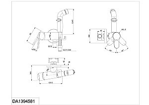 Гигиенический душ D&K Rhein.Marx DA1394581 купить в интернет-магазине сантехники Sanbest
