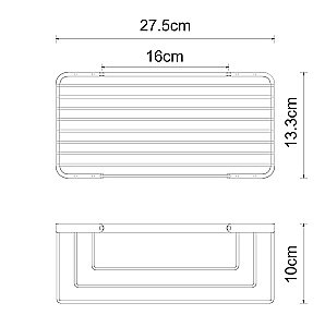 Полка WasserKRAFT Kammel К-711 хром купить в интернет-магазине сантехники Sanbest