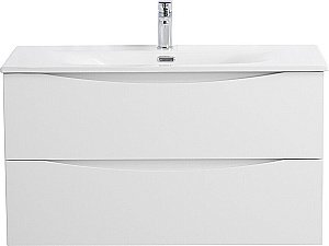 Тумба с раковиной BelBagno MARINO-CER-N-800-2C-SO-BO-P Bianco Opaco для ванной в интернет-магазине Sanbest