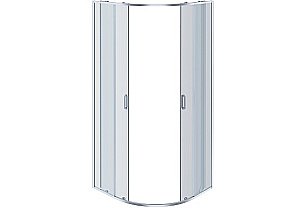 Душевой уголок Aquatek Ария AQ ARI RO 10020CH 100х100 стекло прозрачное/профиль хром купить в интернет-магазине Sanbest