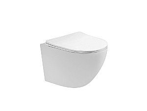 Унитаз подвесной Aquatek Европа AQ1900T-00 белый, с крышкой микролифт, безободковый, слив-торнадо купить в интернет-магазине Sanbest