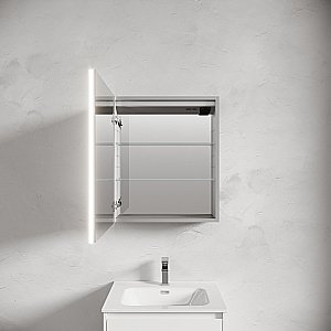 Зеркальный шкаф Sancos Evoke 60х70 SC8060 серый купить в интернет-магазине сантехники Sanbest