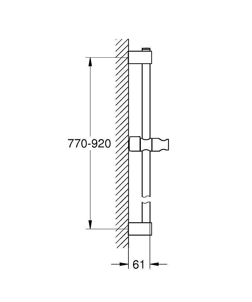 Душевая штанга Grohe Tempesta 27524001 хром купить в интернет-магазине сантехники Sanbest