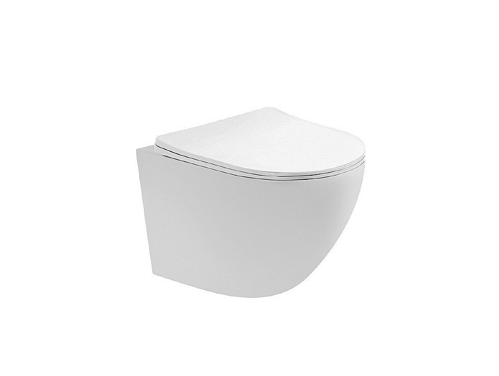 Унитаз подвесной Aquatek Европа AQ1900T-00 белый, с крышкой микролифт, безободковый, слив-торнадо купить в интернет-магазине Sanbest