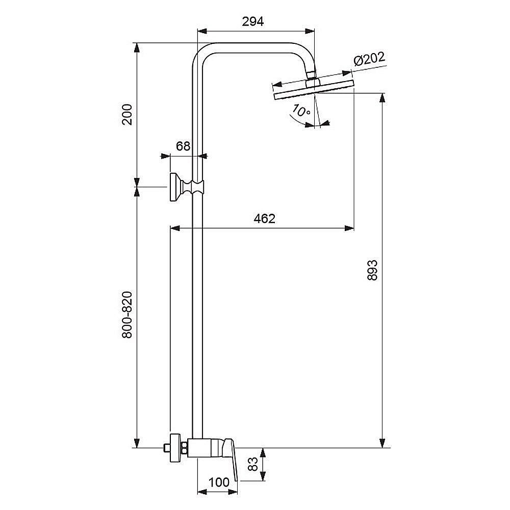 Душевая система Vidima BALANCE SH BA272AA купить в интернет-магазине сантехники Sanbest
