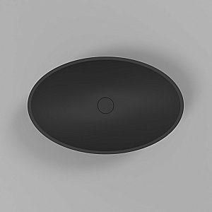 Раковина накладная WhiteCross Aquamarine 56 0715.056035.201 черная матовая купить в интернет-магазине Sanbest