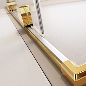Шторка для ванны Radaway Furo SL Gold PND II 120 стекло прозрачное/профиль золото купить в интернет-магазине Sanbest