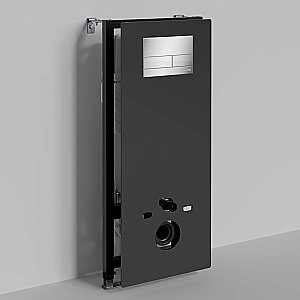 Инсталляция для унитаза WasserKraft Abens 20TLT.010.ME.BL.BN04 с кнопкой никель купить в интернет-магазине сантехники Sanbest