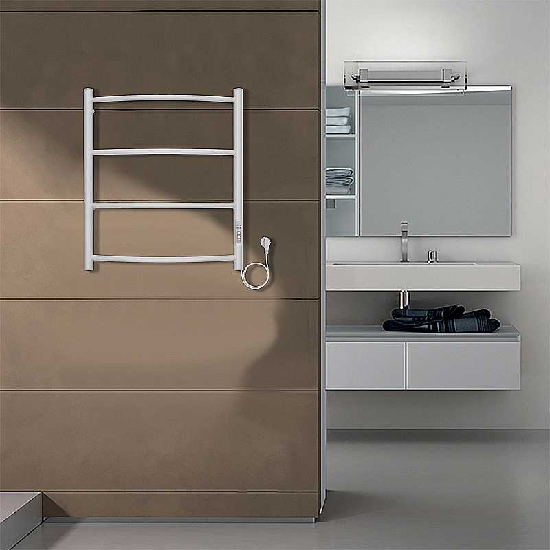 Полотенцесушитель электрический Azario VERONA П4 500х600 белый купить в интернет-магазине сантехники Sanbest