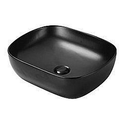 Раковина накладная SantiLine 48,5 SL-1105MB черная матовая купить в интернет-магазине Sanbest