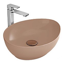 Раковина накладная Bien Motto 50 MTLG05001FD0M1000 капучино купить в интернет-магазине Sanbest