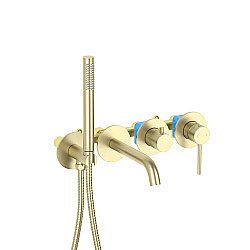 Смеситель для ванны Aquatek Европа AQ1344BG золото шлифованное купить в интернет-магазине сантехники Sanbest