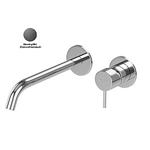 Смеситель для раковины Cezares LEAF-BLI2-L-MM Стальной матовый купить в интернет-магазине сантехники Sanbest