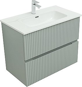 Тумба с раковиной Aquanet Джейн 80 мисти грин для ванной в интернет-магазине Sanbest