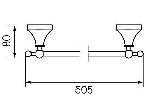 Полотенцедержатель Veragio Gialetta VR.GIL-6421.DO купить в интернет-магазине сантехники Sanbest