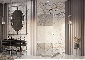 Душевое ограждение Ambassador "Walk-in", прозрачная перегородка, 70x200см купить в интернет-магазине Sanbest