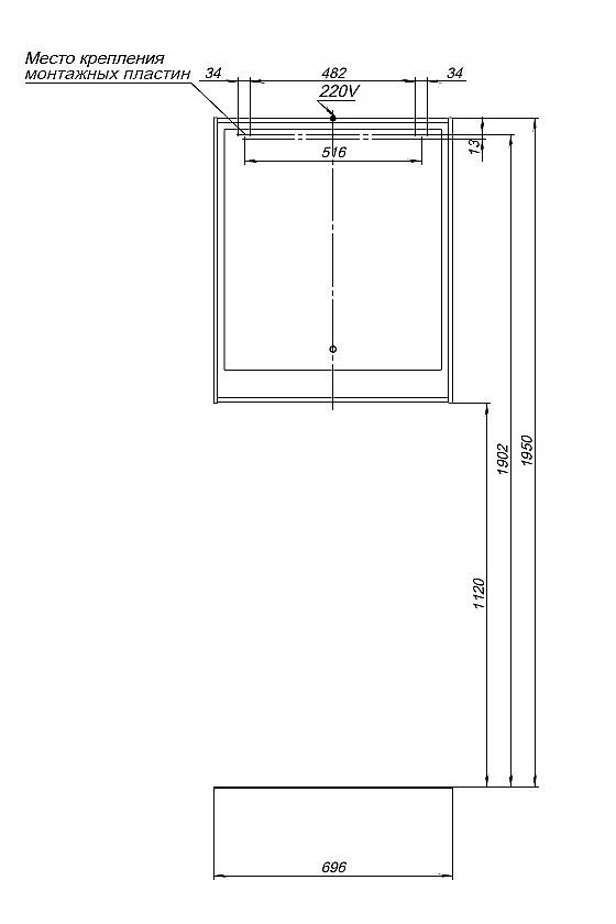 Зеркало Aquanet Милан 336391 70 белый глянец в ванную от интернет-магазине сантехники Sanbest
