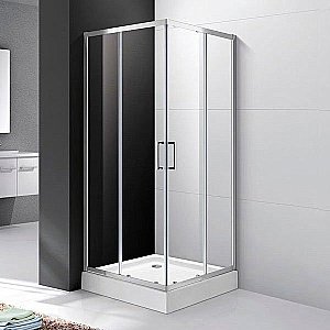 Душевой уголок Cezares Molveno 90х90 Molveno-A-2-90-C-Cr-IV стекло прозрачное/профиль хром купить в интернет-магазине Sanbest