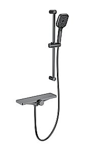 Смеситель для ванны с душем WONZON & WOGHAND Onix, Темный графит (WW-B2551-A-BGG) купить в интернет-магазине сантехники Sanbest