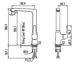 Cмеситель для кухни CREAVIT AVANGART BT.AG8500G купить в интернет-магазине сантехники Sanbest