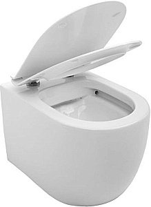 Подвесной унитаз Aquanet Rimless Cetus-W BL-102N-WHT с крышкой микролифт, безободковый купить в интернет-магазине Sanbest