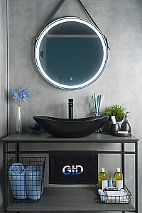 Раковина накладная Gid Lago 61 Bm9811 53337 черная матовая купить в интернет-магазине Sanbest