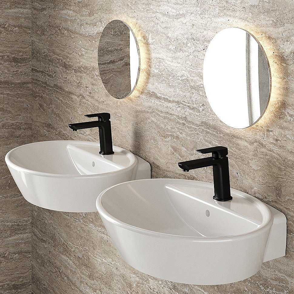 Смеситель для раковины PAINI Nove 09YO205ME черный купить в интернет-магазине сантехники Sanbest