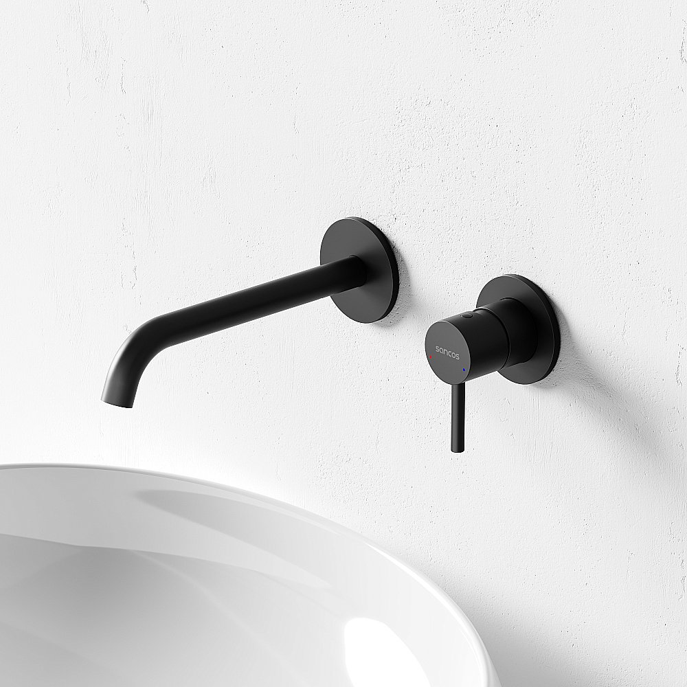 Смеситель для раковины Sancos Etna SC9004MB черный матовый купить в интернет-магазине сантехники Sanbest