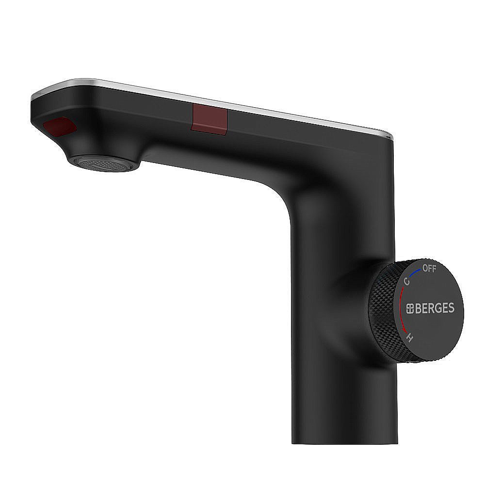 Смеситель для раковины BERGES MORANS 076002 черный матовый купить в интернет-магазине сантехники Sanbest
