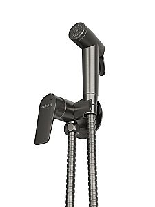 Гигиенический душ со смесителем Cezares LINER-DIF-GM оружейная сталь купить в интернет-магазине сантехники Sanbest