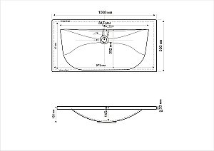 Тумба с раковиной Cezares Premier Moderno 100 Cemento Struttura для ванной в интернет-магазине Sanbest