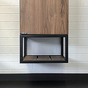 Шкаф-колонна Comforty Порто 00-00009982 35 дуб темно-коричневый для ванной в интернет-магазине сантехники Sanbest