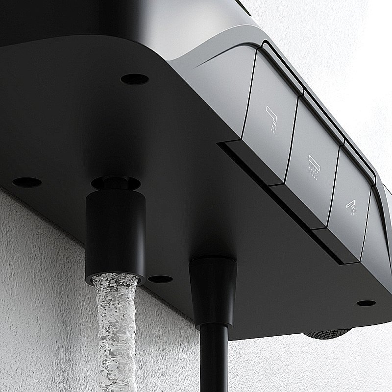 Душевая система AM.PM Func F078F322 черная купить в интернет-магазине сантехники Sanbest