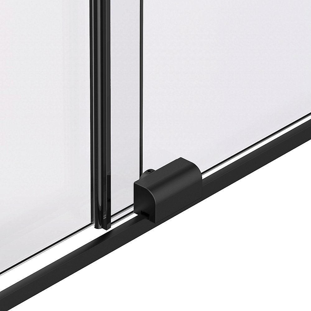 Душевая перегородка Vincea Walk-In VSW-1WSL120CLB 120 профиль черный матовый/стекло прозрачное купить в интернет-магазине Sanbest